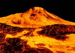 Потоки лавы на Венере
