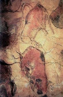 Наскальная живопись в пещере Альтамира