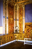 Фрагмент восстановленной Янтарной комнаты