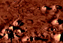 Марсианский Сфинкс в области Сидония и пирамиды