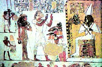 Египетский астроном. Настенный рисунок из гробницы, ок. 1400 г. до н.э.